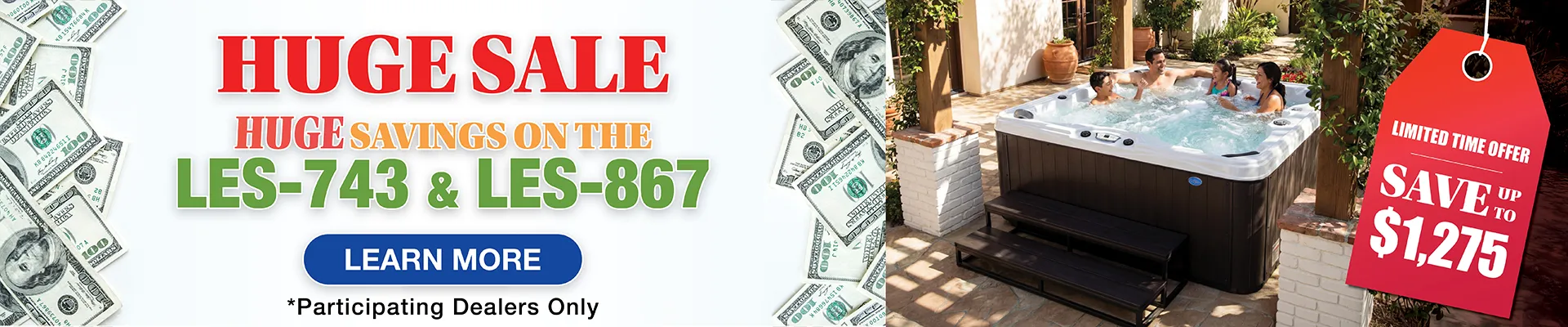 Calspas hot tub being used in a family setting - Austintown